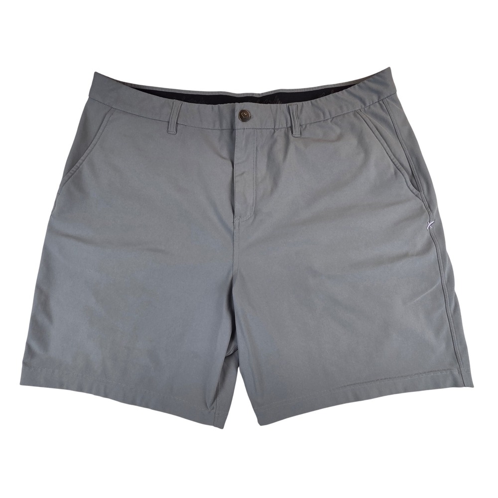 Bad Birdie Mens Grey Performance Golf Shorts Size 40x8 Stretch Technical‎